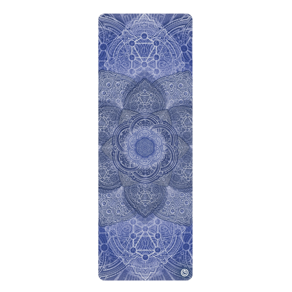 Blue Flower of Life - Yoga Mat